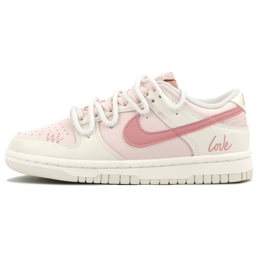 Nike Nike Dunk Skateboard Shoes Women's Low Top Pink/Beige