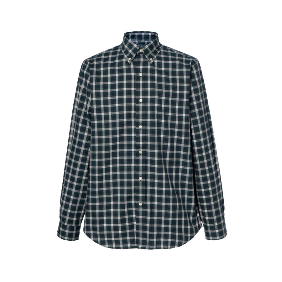 Polo Ralph Lauren Shirts Men's Green Lapel Moderate Other