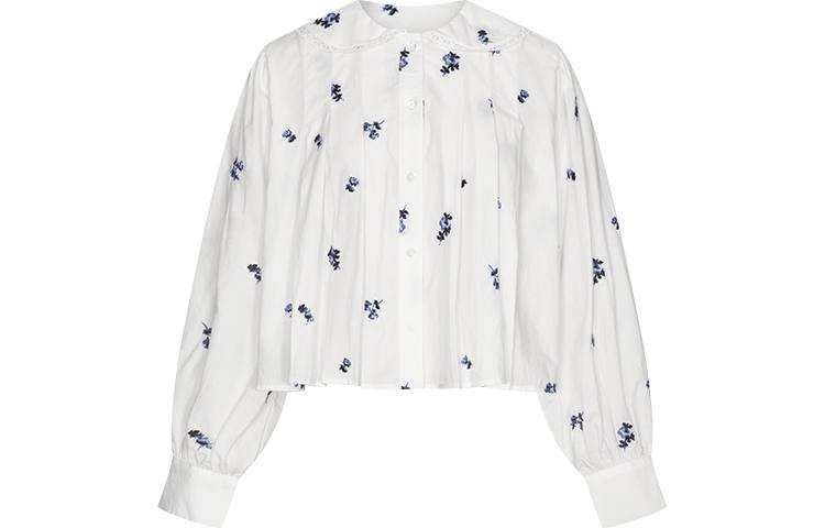 URBAN REVIVO Shirts Women's White Peter Pan Collar Moderate