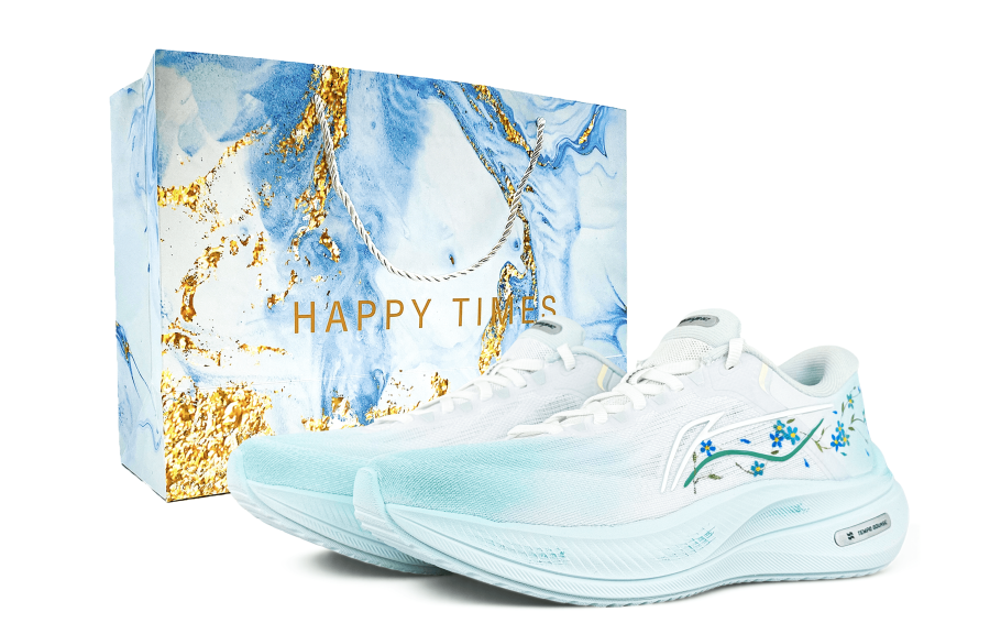 Li-Ning Li Ning Yueying 5 Running Shoes Women's Low Top White Blue Green