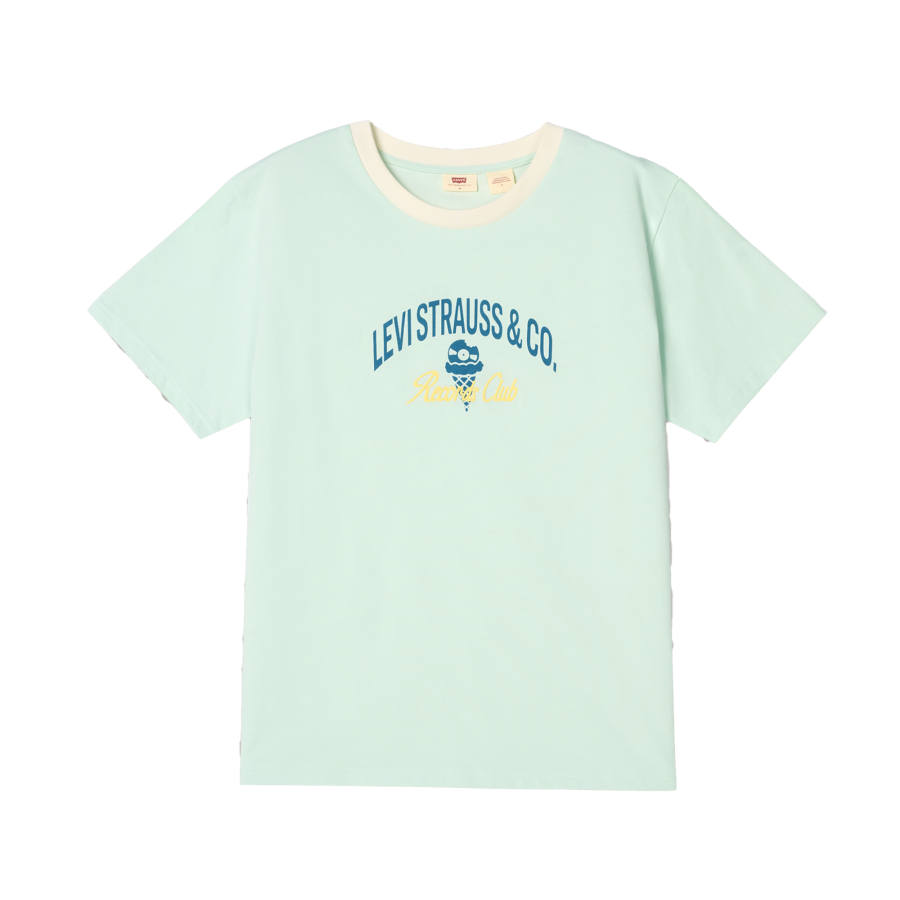 Levis T Shirts Women's Green Crew Neck