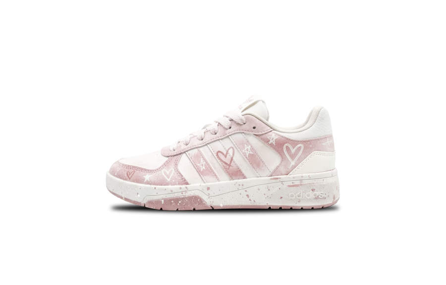 Adidas Adidas COURTBEAT Attachment 2.0 Slip Resistant Abrasion Resistant Low top Skateboard Shoes Unisex Pink