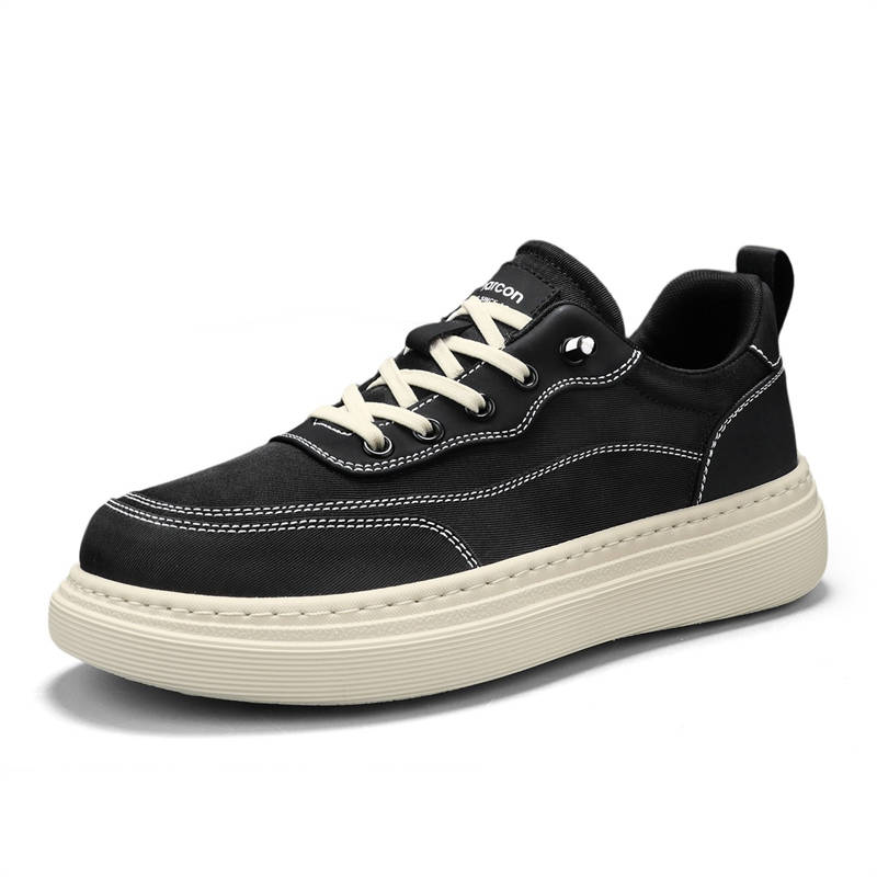 YEARCON Skateboard Shoes Men's Low Top Black/Khaki
