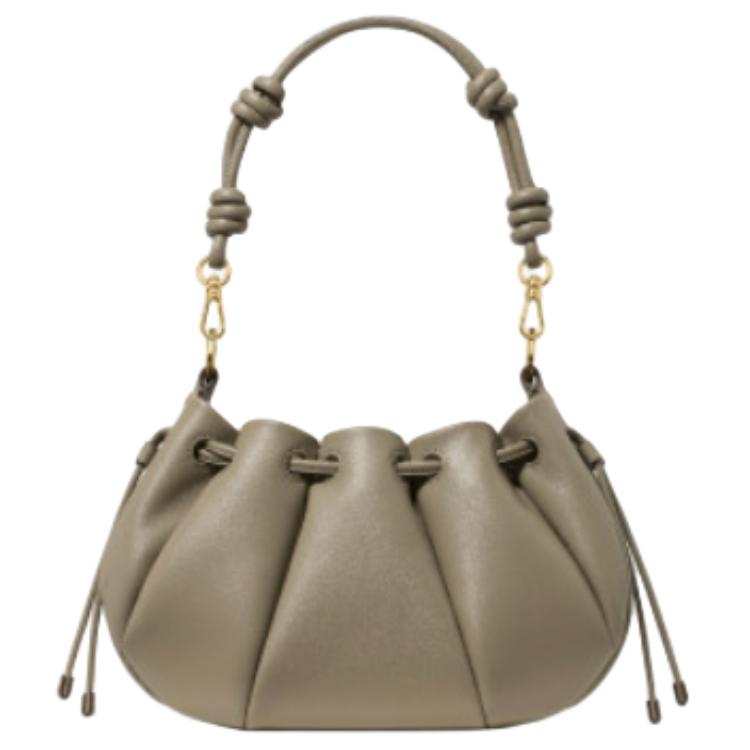Kate Spade Cow Leather Dumpling Bag Handbag, Shoulder Bag Small Women's Oyster Shell Green