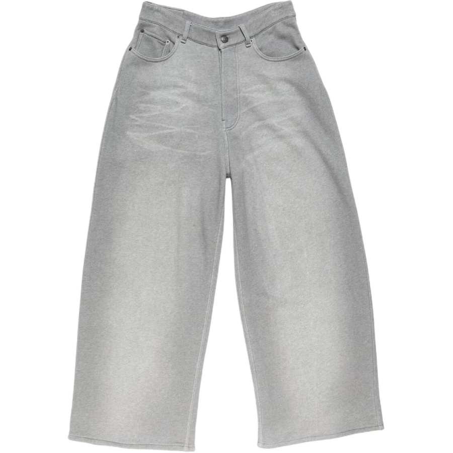 Acne Studios Acne Studios Jeans Women's Light Heather Gray Moderate Wide Leg Pants