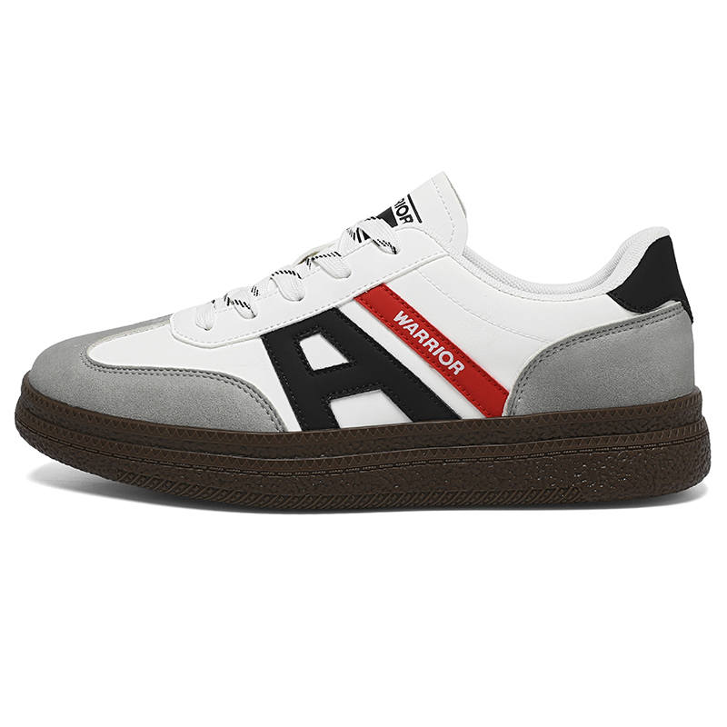 WARRIOR German Army Trainers Men's Low Top White Gray Black/Black Warrior/Khaki Black