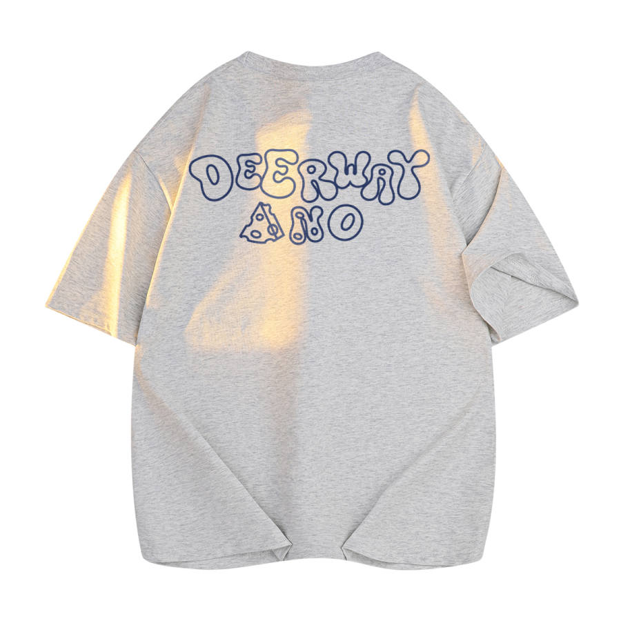 DEERWAY T Shirts Unisex Crew Neck Moderate Straight Fit