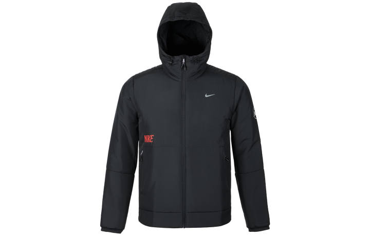 Nike Nike Puffer Jackets Men's Black Hooded Moderate