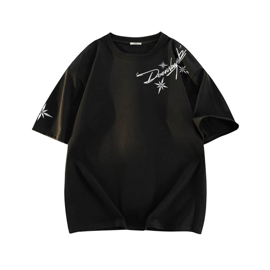 DEERWAY T Shirts Unisex Crew Neck Moderate Straight Fit