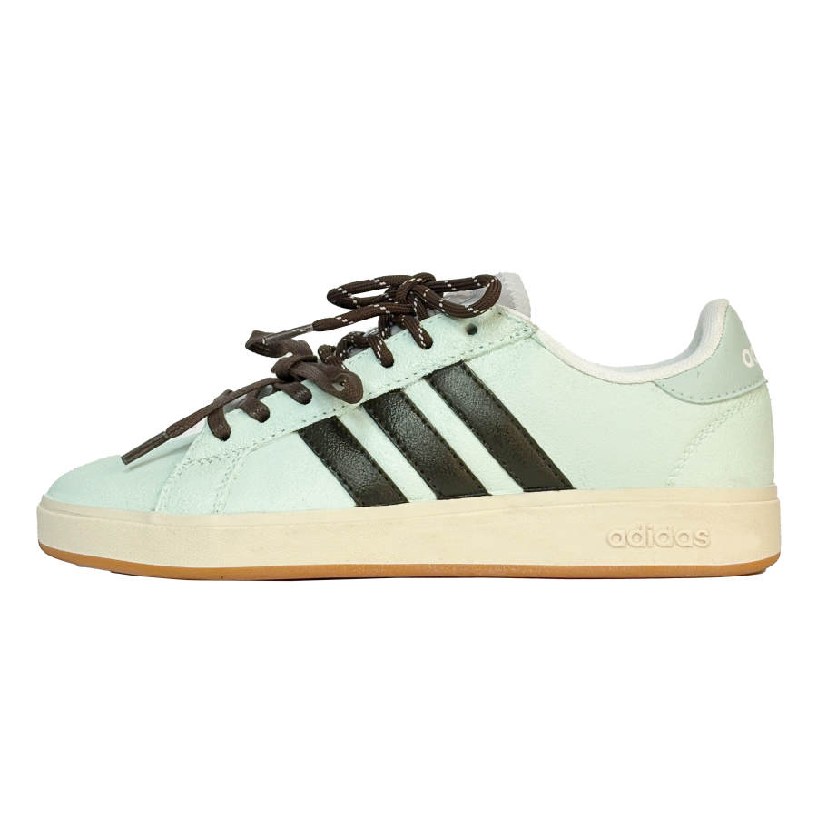 Adidas Adidas Grand Court Base 00s Mint Palm Abrasion Resistant Low top Skateboard Shoes Unisex Green Black