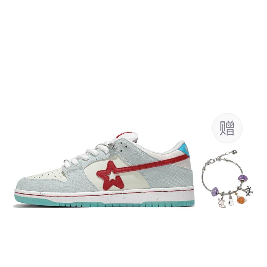 RIPSTAR Synthetic Leather, Split Cow Leather Low top Skateboard Shoes Unisex West Lake Small Green Tea