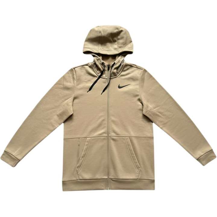Nike Nike Therma FIT Sporty Style Fleece Lined Thermal Hooded Zippers Solid Color Casual Jacket Men's