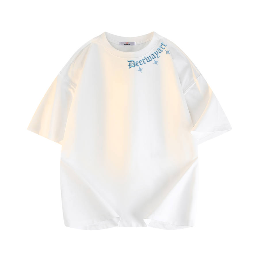 DEERWAY T Shirts Unisex Crew Neck Moderate Heavyweight