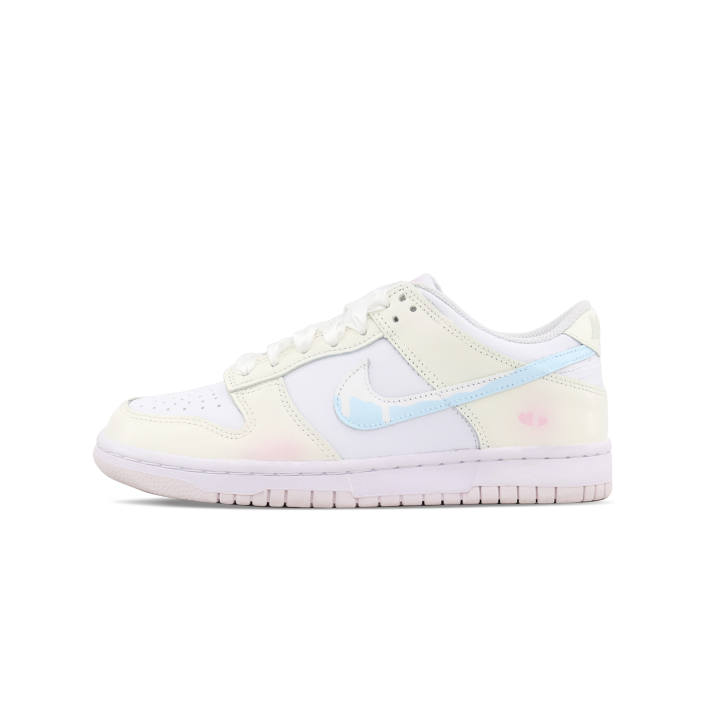 Nike Nike Dunk White Peach Jelly PU Polyurethane Abrasion Resistant Height Increasing Low top Skateboard Shoes Beige