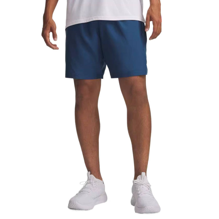Under Armour Tech Sports Shorts Men's Gray Blue Moderate