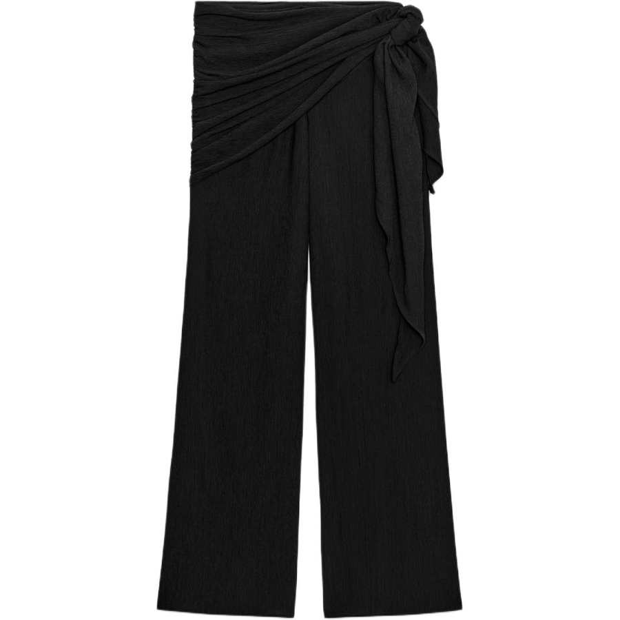 ZARA Casual Pants Women's Black Moderate Wide Leg Pants
