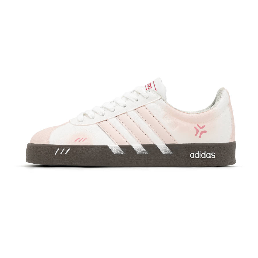 Adidas Adidas VL COURT 2.0 Not Eating Coriander 7L Abrasion Resistant Slip Resistant Low top Skateboard Shoes Women's