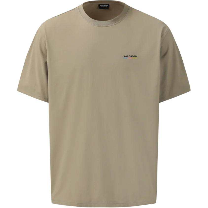 SALOMON T Shirts Unisex Khaki Crew Neck