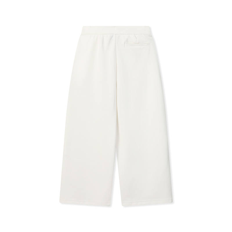 FILA WHITE Knitted Sweatpants Women's Cloud White