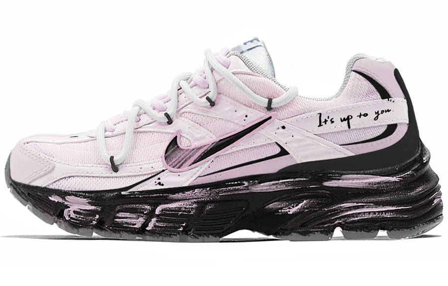 Nike Nike Initiator Textile, Leather Slip Resistant, Abrasion Resistant, Breathable Low top Running Shoes Women's Pink