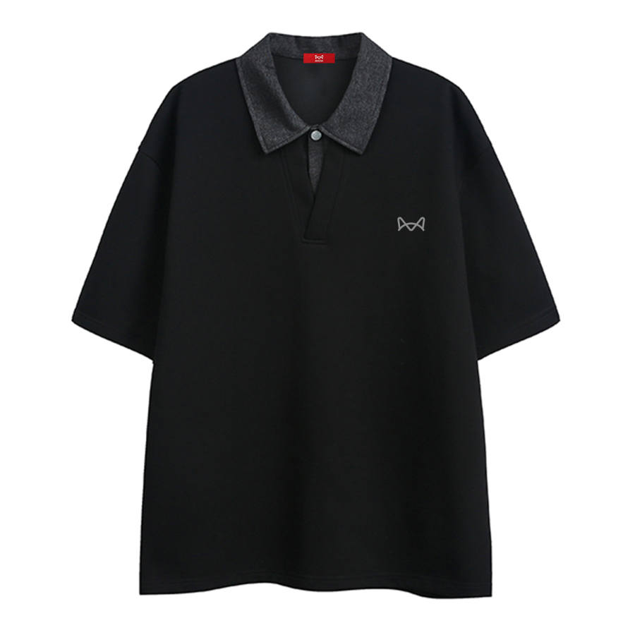 MIIOW Polo Shirts Unisex Lapel Thin Straight Fit