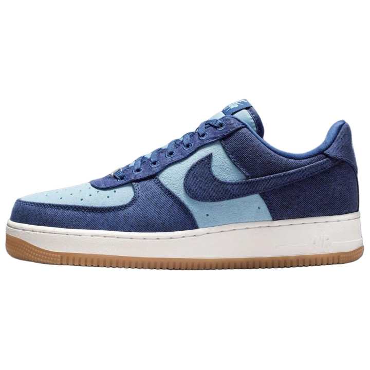 Nike Nike Air Force 1 Breathable Low top Skateboard Shoes Men's Vintage Blue