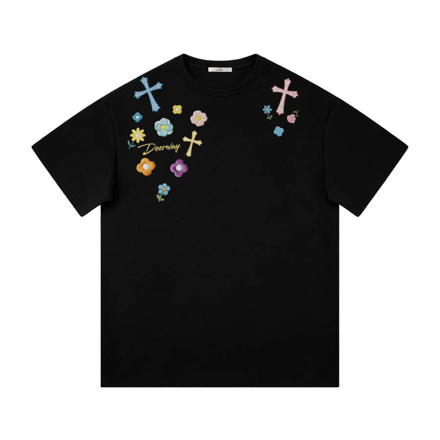 DEERWAY T Shirts Unisex Crew Neck Moderate Heavyweight