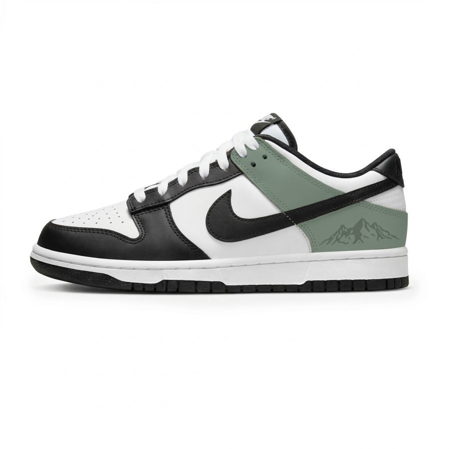 Nike Nike Dunk Lemon Joy Abrasion Resistant Cushioning Low top Skateboard Shoes Men's Black Green