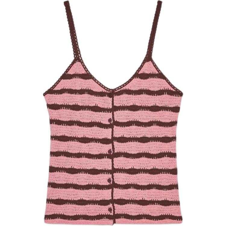 ZARA Tank Tops Women's Pink Other