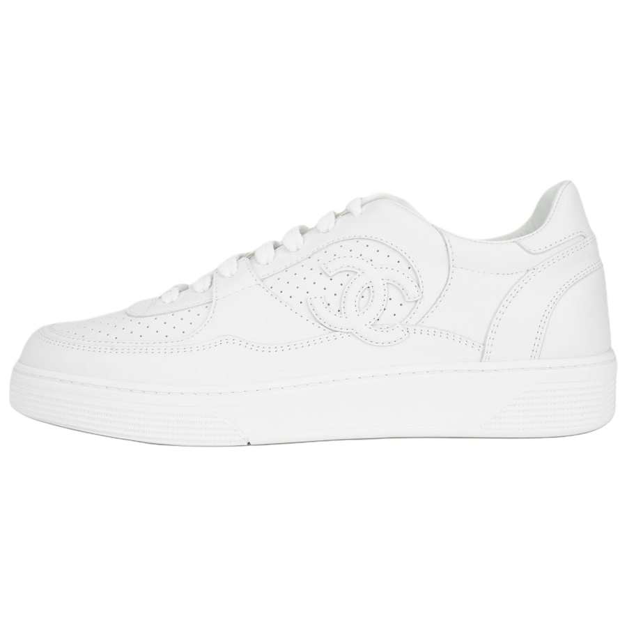 CHANEL CHANEL Low top Skateboard Shoes Men's White