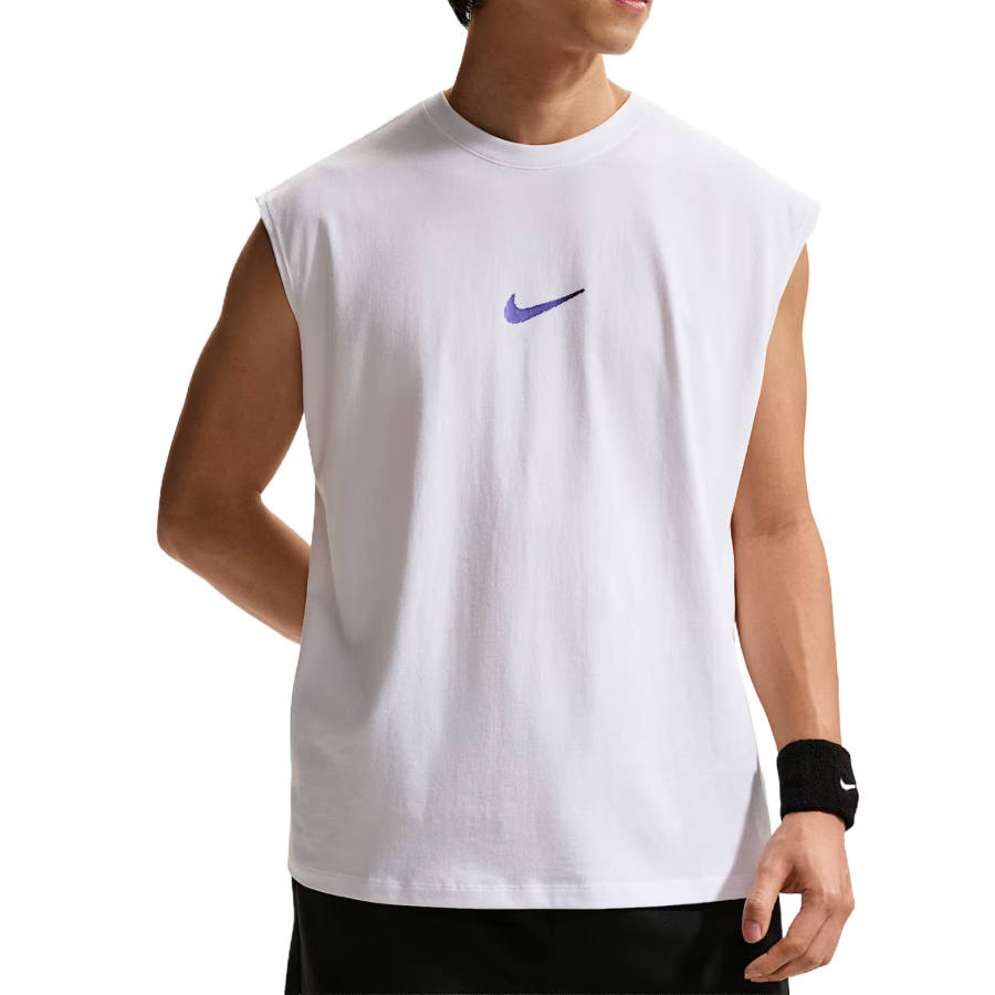 Nike Nike Tank Tops Men's White/Persian Purple Crew Neck Moderate Other