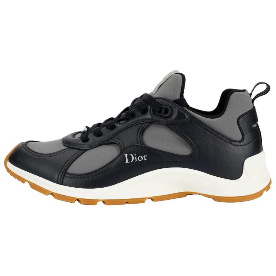 DIOR Mile Sheepskin Low top Casual Shoes Men's Gray Black