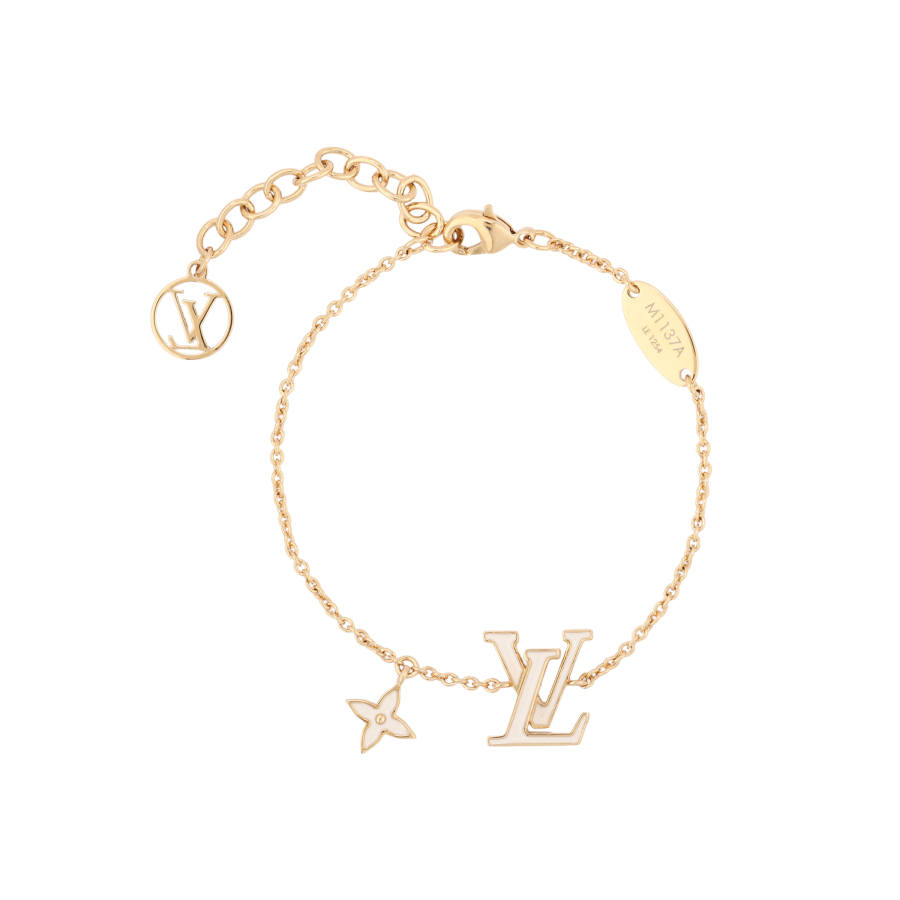 LOUIS VUITTON ICONIC ENAMEL Metal Bracelets Women's Gold