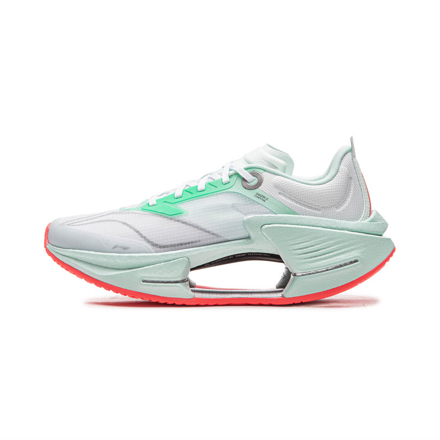 Li-Ning Li Ning Shadow 3 Essential Cushioning Abrasion Resistant Low top Casual Running Shoes Men's White Green