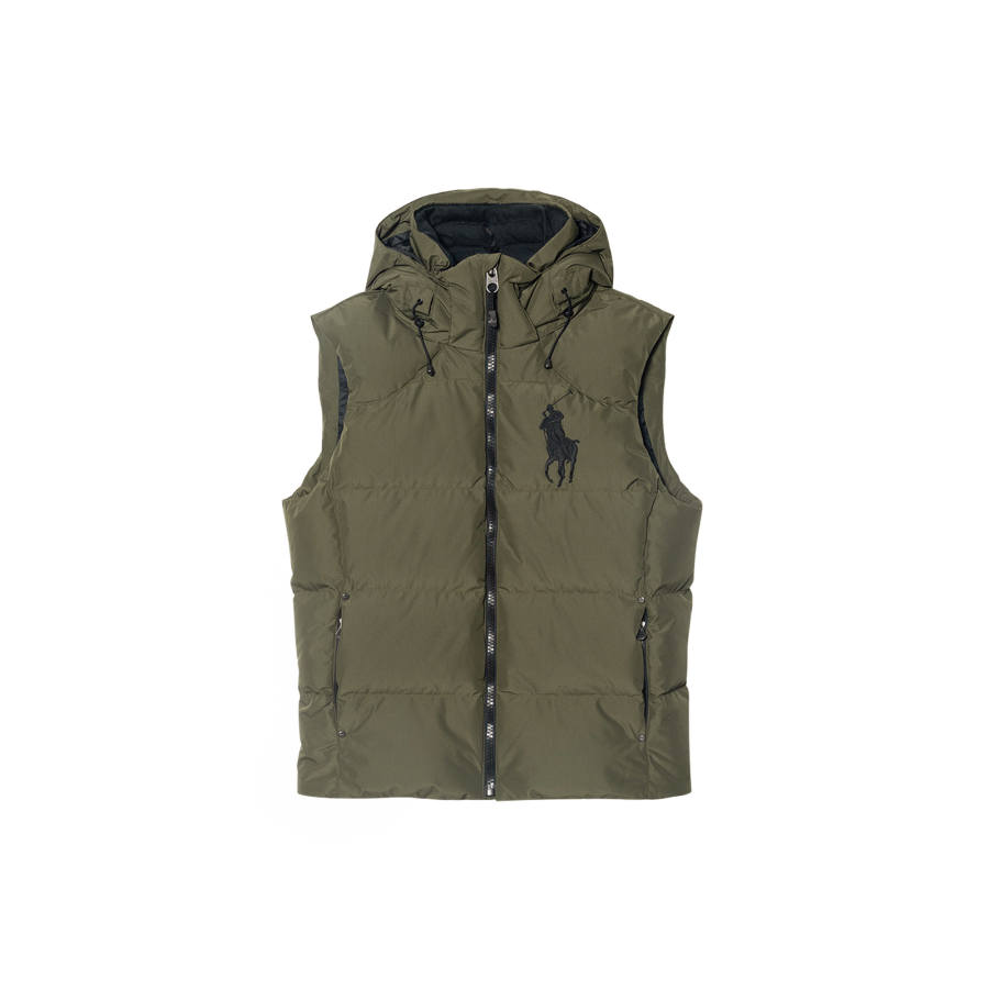 Polo Ralph Lauren Big Pony Down Vest Men's Green