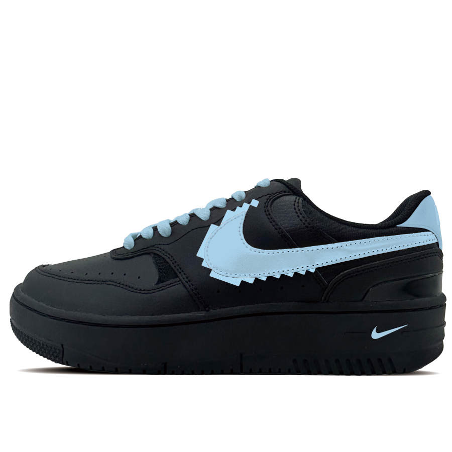 Nike Nike Gamma Force Blue Vegan Synthetic Leather Abrasion Resistant Low top Skateboard Shoes Women's Black