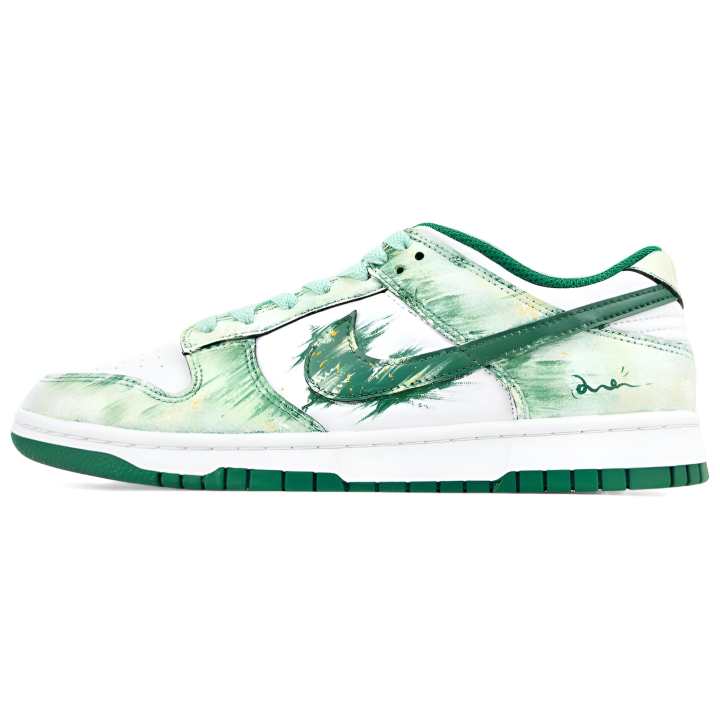 Nike Nike Dunk Skateboard Shoes Unisex Low Top Cyan/White/Green