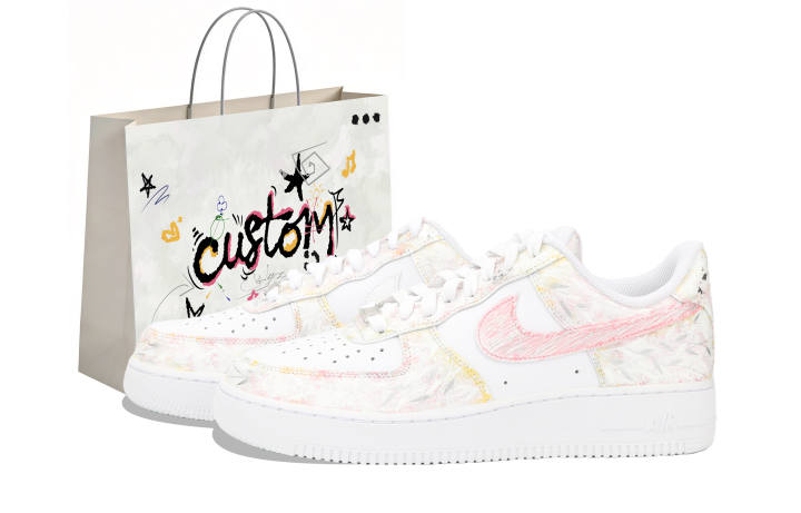 Nike Nike Air Force 1 Skateboard Shoes Unisex Low Top Pink/White