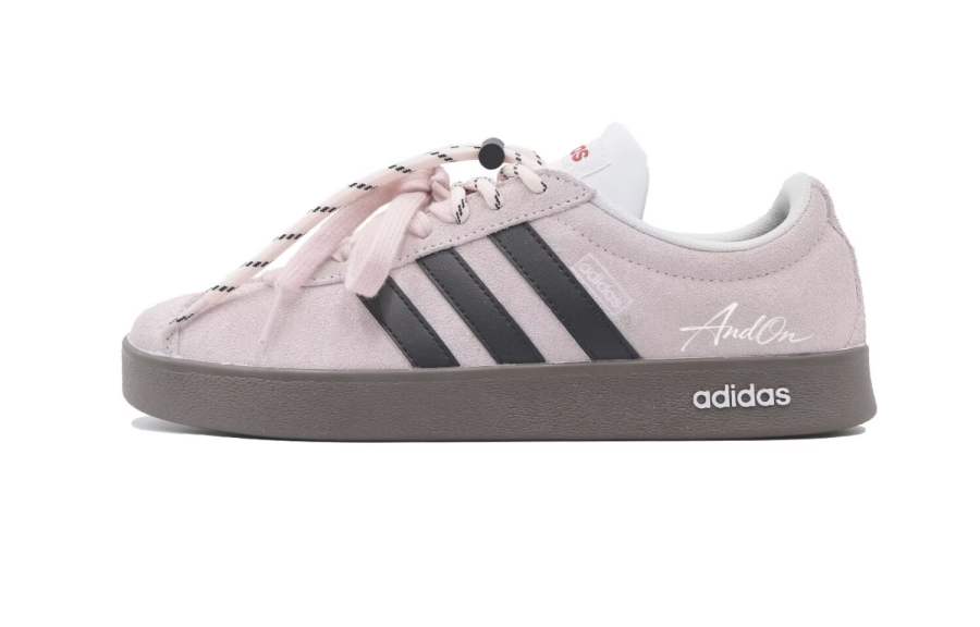 Adidas Custom Adidas VL COURT 2.0 Lifestyle Peach Craft Low top German Army Trainers Unisex Black Pink