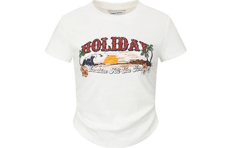 URBAN REVIVO Regular Sleeve T Shirt Women's
