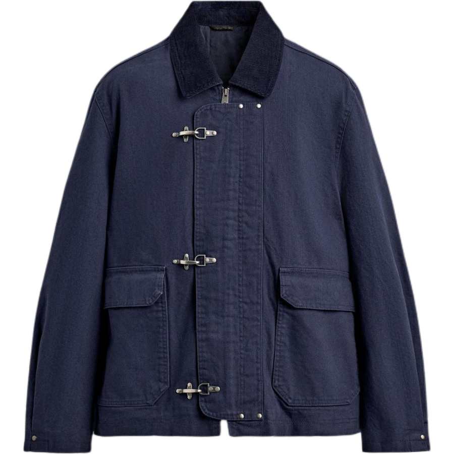 ZARA ZARA Jackets Men's Dark Blue Lapel Moderate Other
