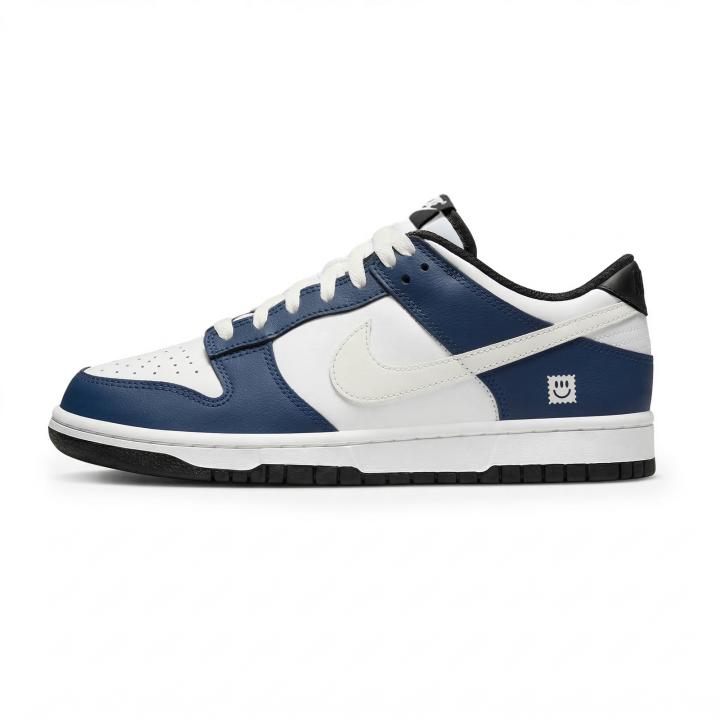 Nike Nike Dunk Lemon Joy Abrasion Resistant Cushioning Low top Skateboard Shoes Men's Blue White