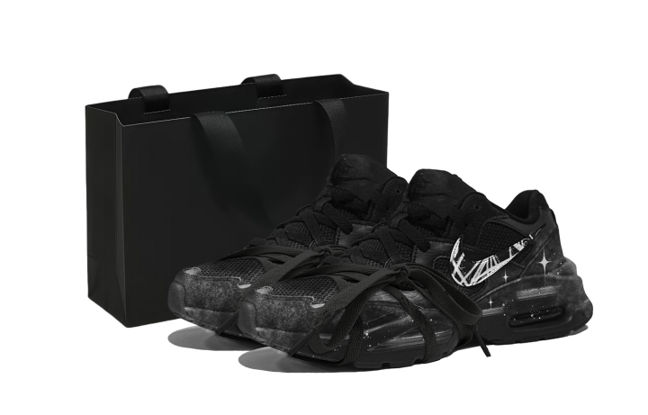Nike Nike Air Max Fusion Abrasion Resistant Breathable Low top Running Shoes Men's Black White