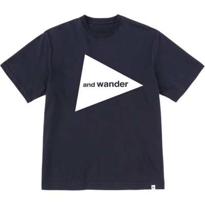 And Wander T Shirts Unisex Black Crew Neck Moderate