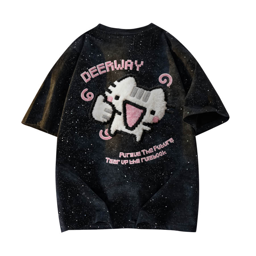DEERWAY T Shirts Unisex Crew Neck Moderate Straight Fit