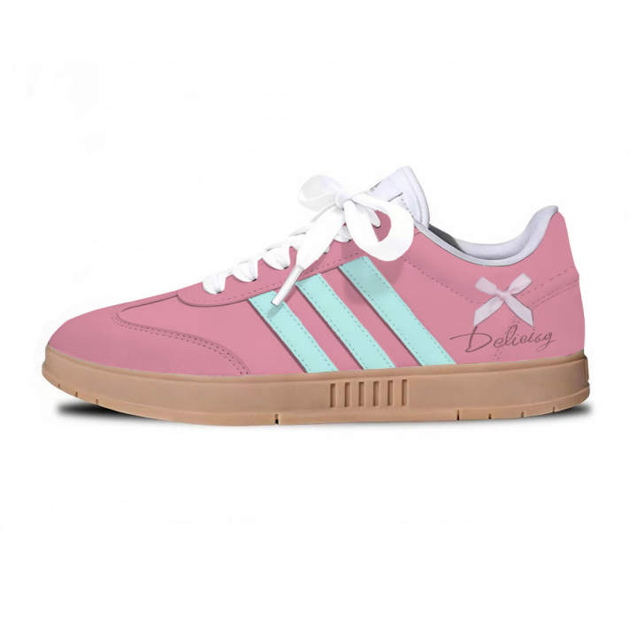 Adidas Adidas Gradas Low top Skateboard Shoes Unisex Rose Red/Cyan