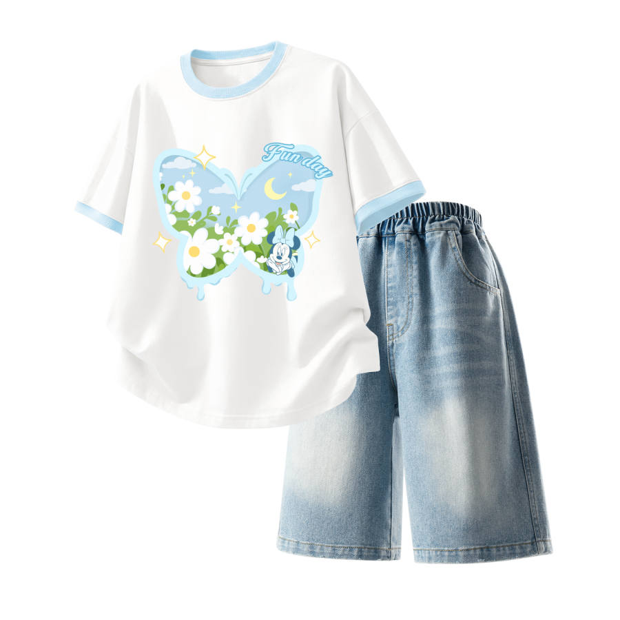 Disney Kids Casual Sportswear Crew Neck Thin