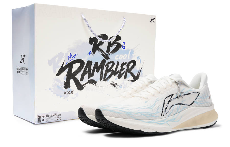 Li-Ning Li Ning Red Hare 9 Cushioning Rebound Lightweight Slip Resistant Low top Casual Running Shoes Men's Blue Pink