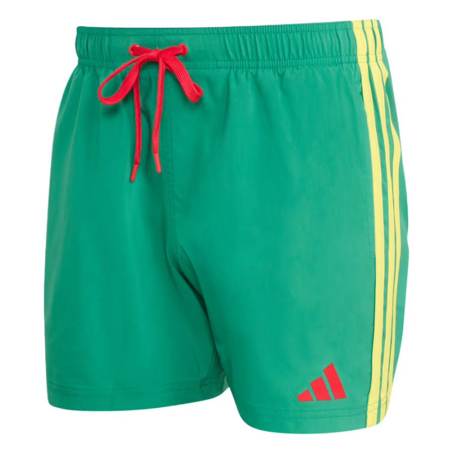 Adidas Adidas Swimming Shorts Men's Bright Green/Pure Gemstone Red Moderate