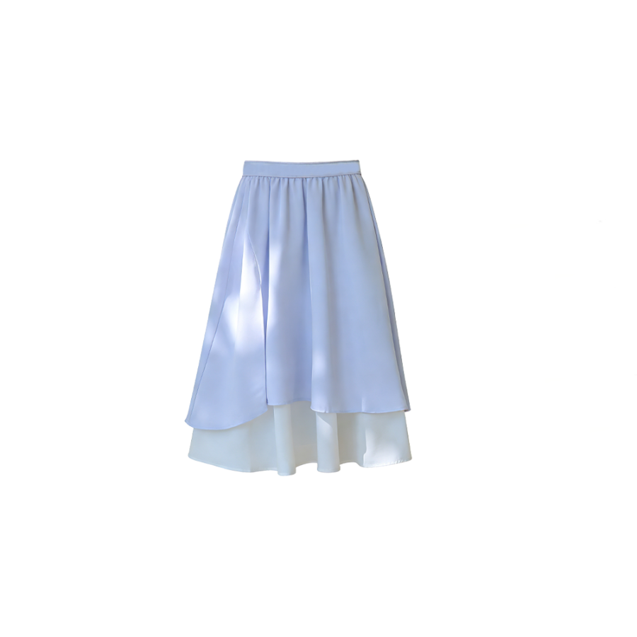 CPAURA Two Piece Skirt Sets Women's Peter Pan Collar Moderate Long